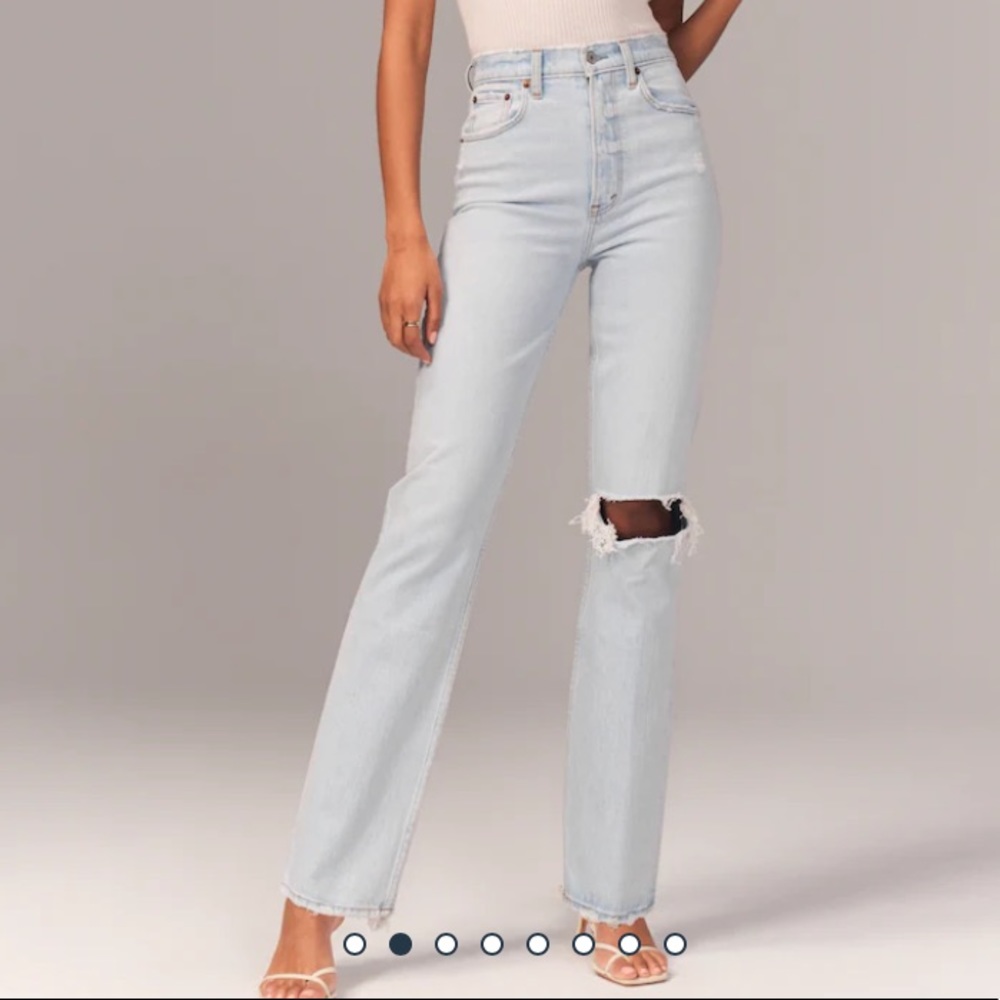 Abercrombie 90s straight ultra high rise size 27L